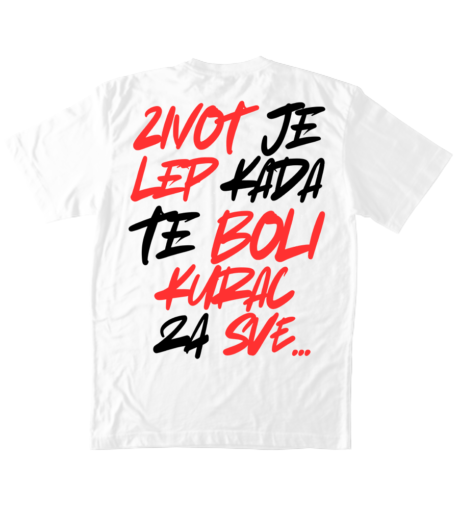 OVERSIZE ТЕНИСКА - ZIVOT JE LEP