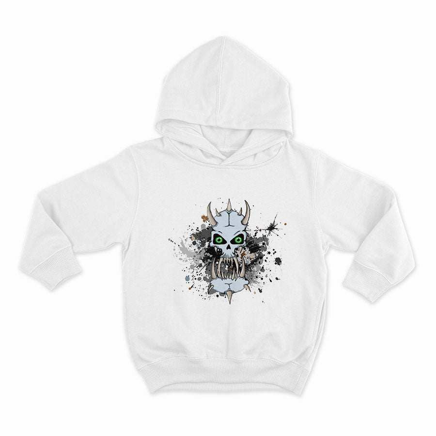 Splash Skull_HOODIE-WHITE