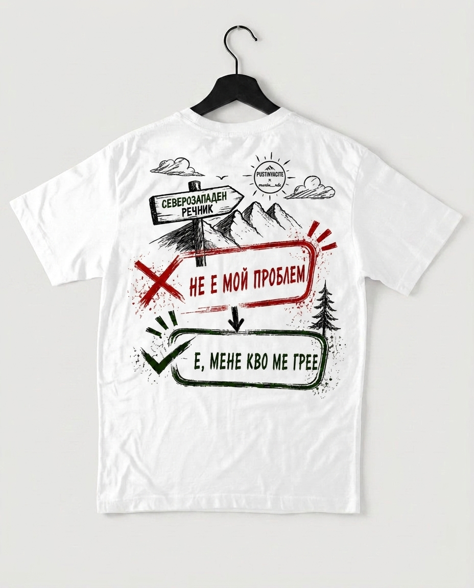 PREMIUM ТЕНИСКА UNISEX - НЕ Е МОЙ ПРОБЛЕМ