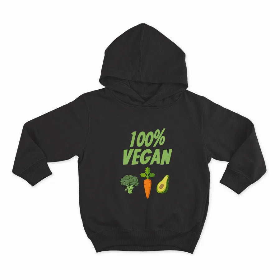 100% vegan_HOODIE-BLACK