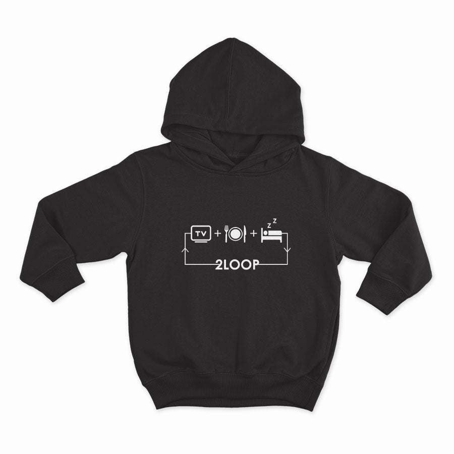 2LOOP DAY _HOODIE-BLACK