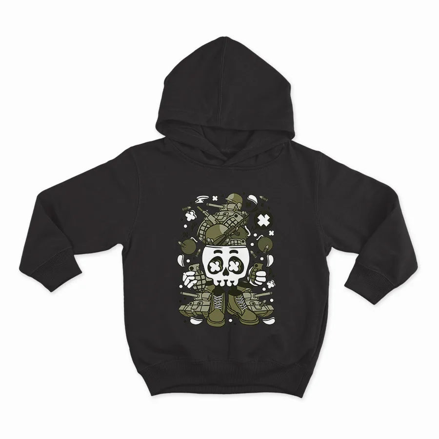 Army Skull Head_HOODIE-BLACK