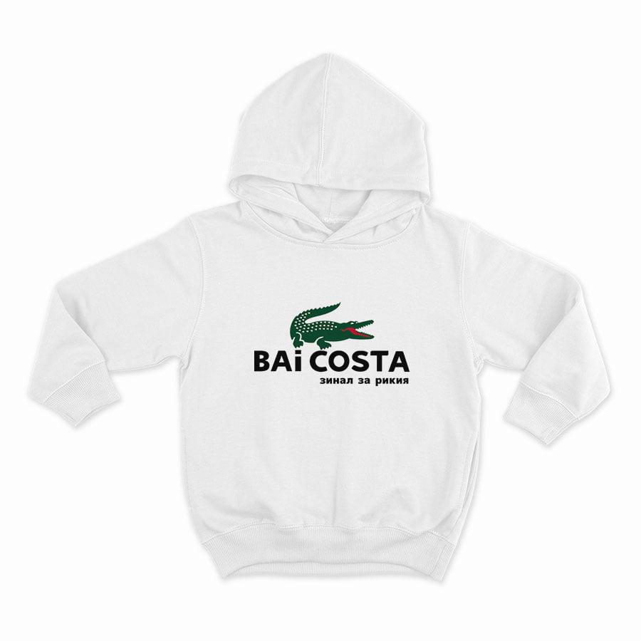 BAi COSTA - зинал за рикия_HOODIE-WHITE