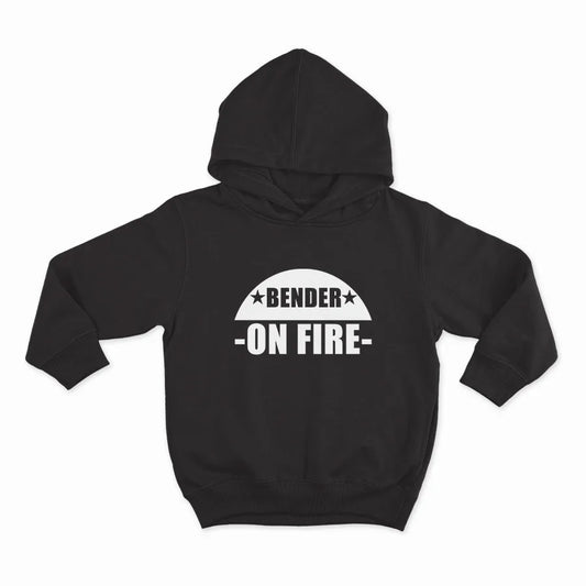 BENDER ON FIRE_HOODIE-BLACK