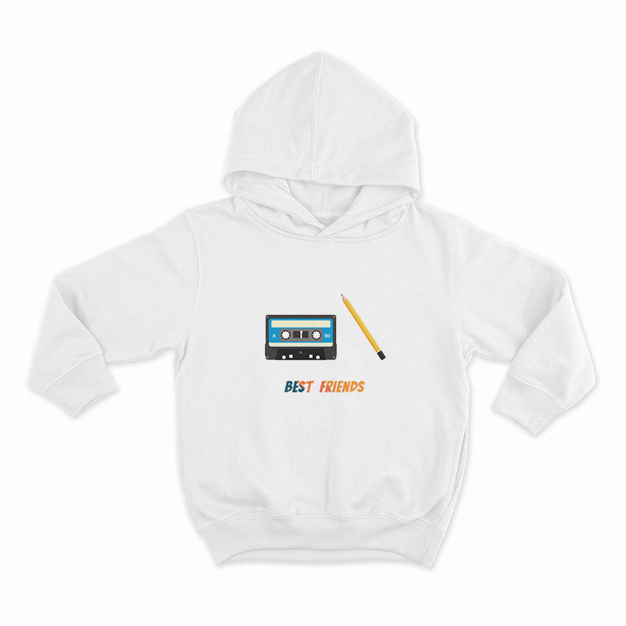 Best friends_HOODIE-WHITE