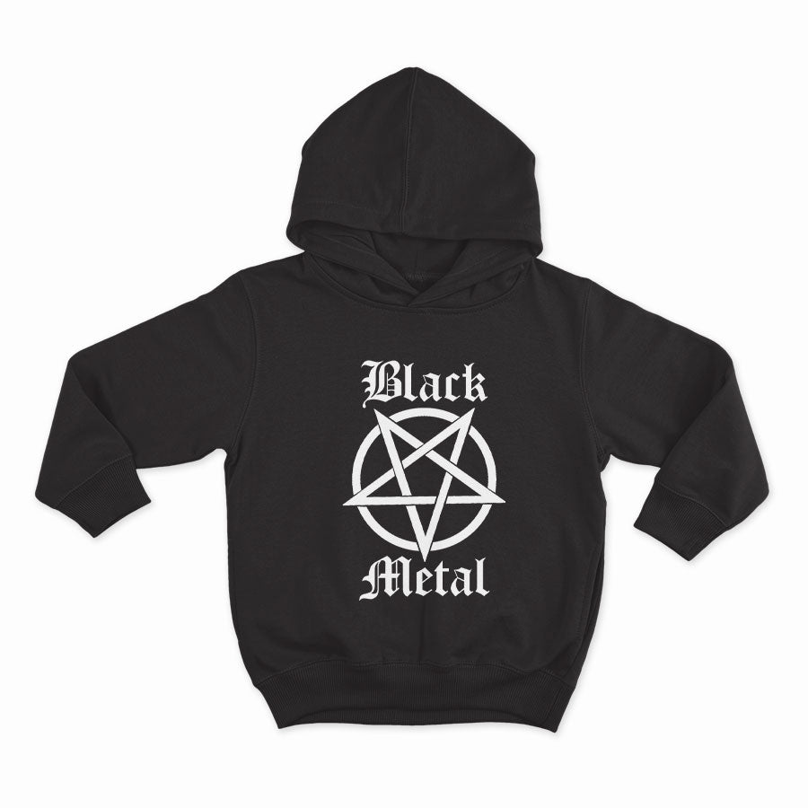 Black metal pentagram_HOODIE-BLACK