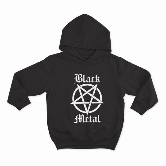 Black metal pentagram_HOODIE-BLACK