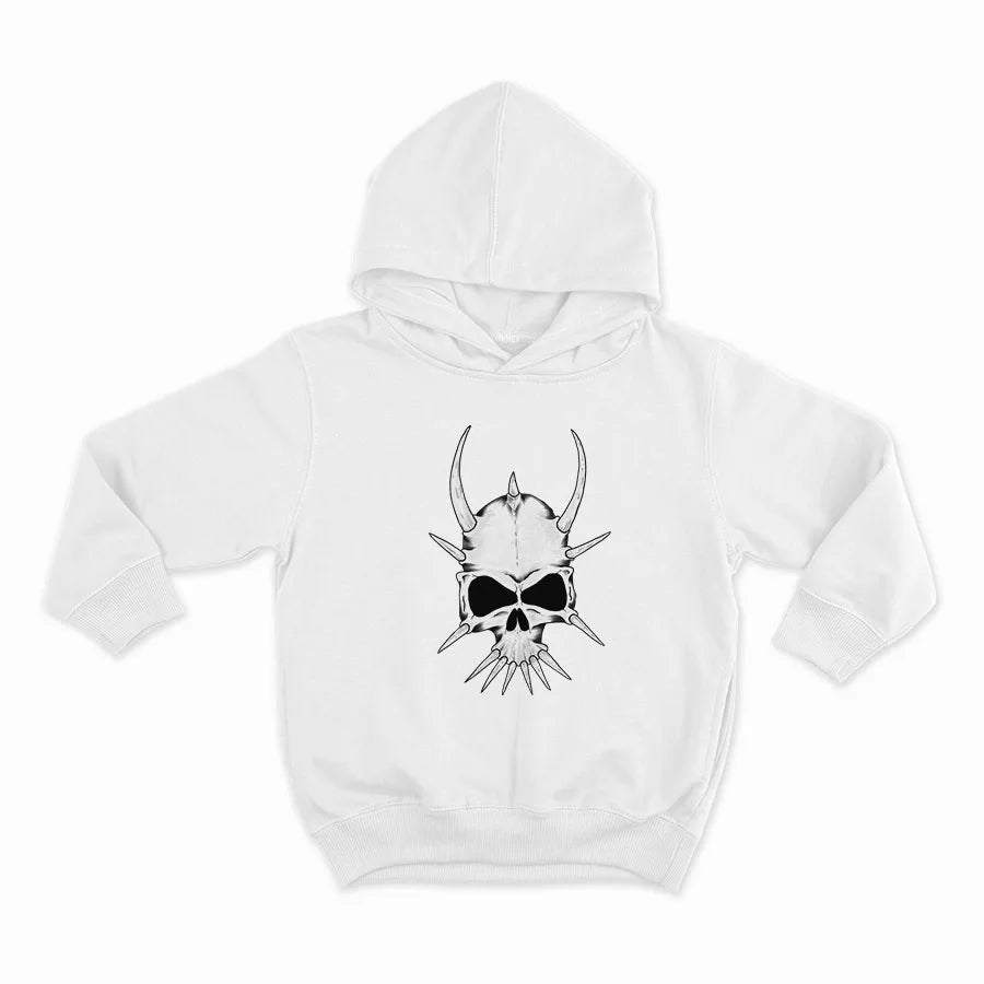 Череп с рога_HOODIE-WHITE