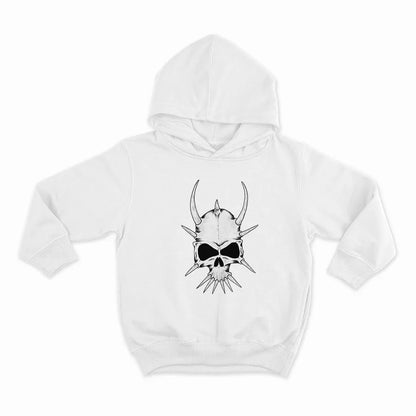 Череп с рога_HOODIE-WHITE