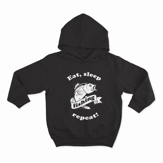 Eat, sleep, fishing, repeat_HOODIE-BLACK