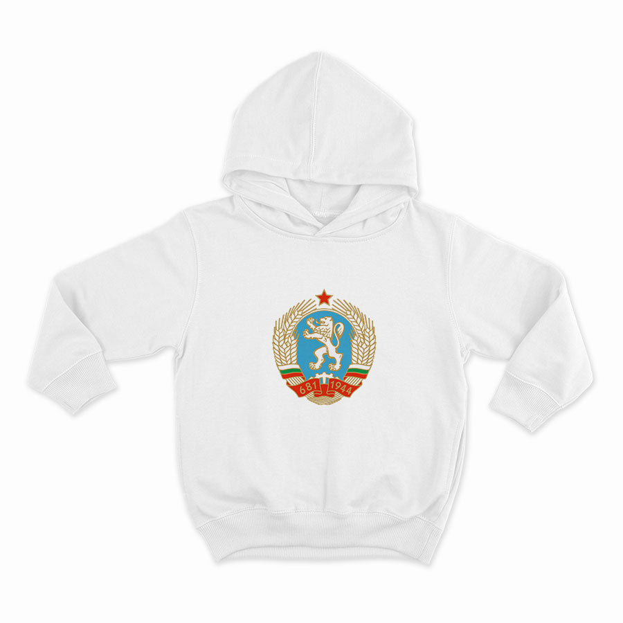 Герб на Народна република България_HOODIE-WHITE