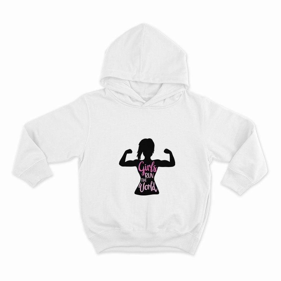 Girls run the world_HOODIE-WHITE