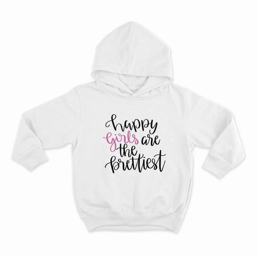 Happy girls are the prettiest_HOODIE-WHITE