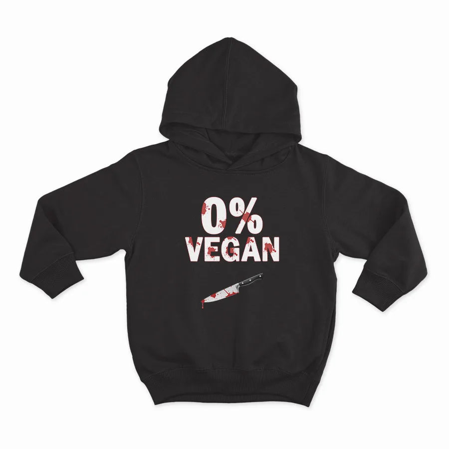 0% vegan - HOODIE-BLACK