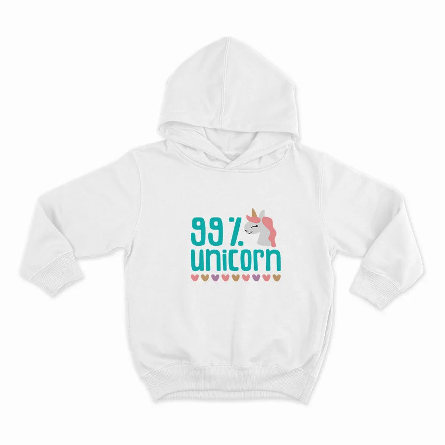 99% Unicorn-HOODIE-WHITE