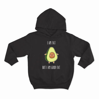 I AM FAT, BUT I AM GOOD FAT_HOODIE-BLACK