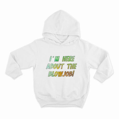 I`m here about the blowjob_HOODIE-WHITE