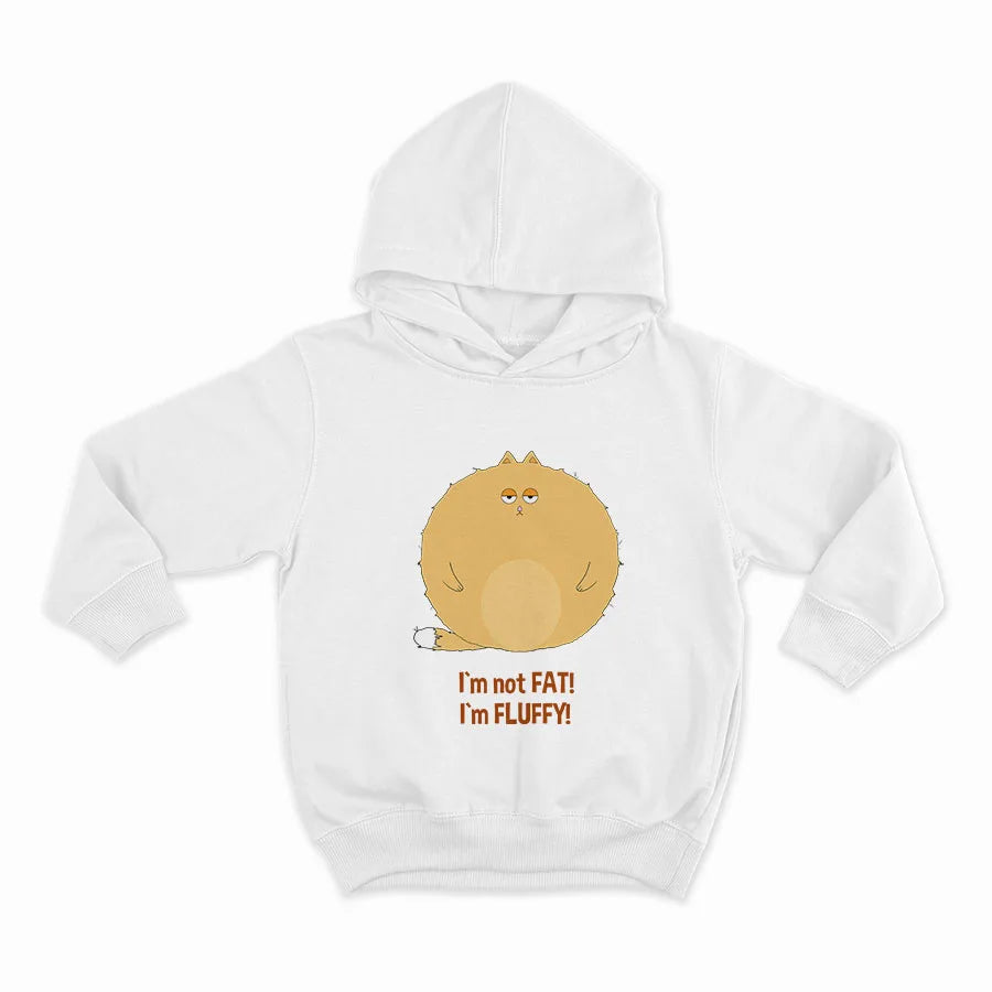 I`m not fat I`m fluffy_HOODIE-WHITE