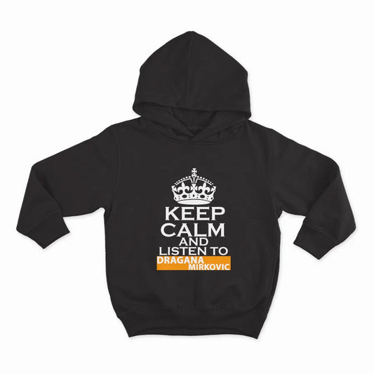 КЕЕP CALM AND LISTEN TO DRAGANA_HOODIE-BLACK