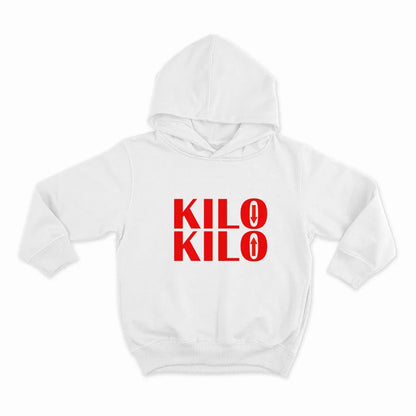 KILO горе - KILO доле_HOODIE-WHITE