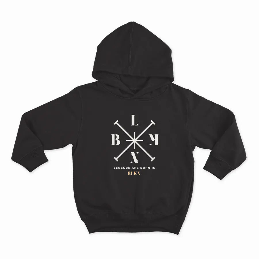 Legends are born in BLKN_HOODIE-BLACK