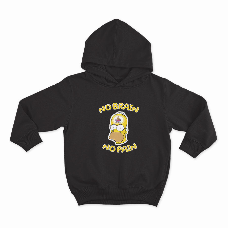 NO BRAIN NO PAIN_HOODIE-BLACK