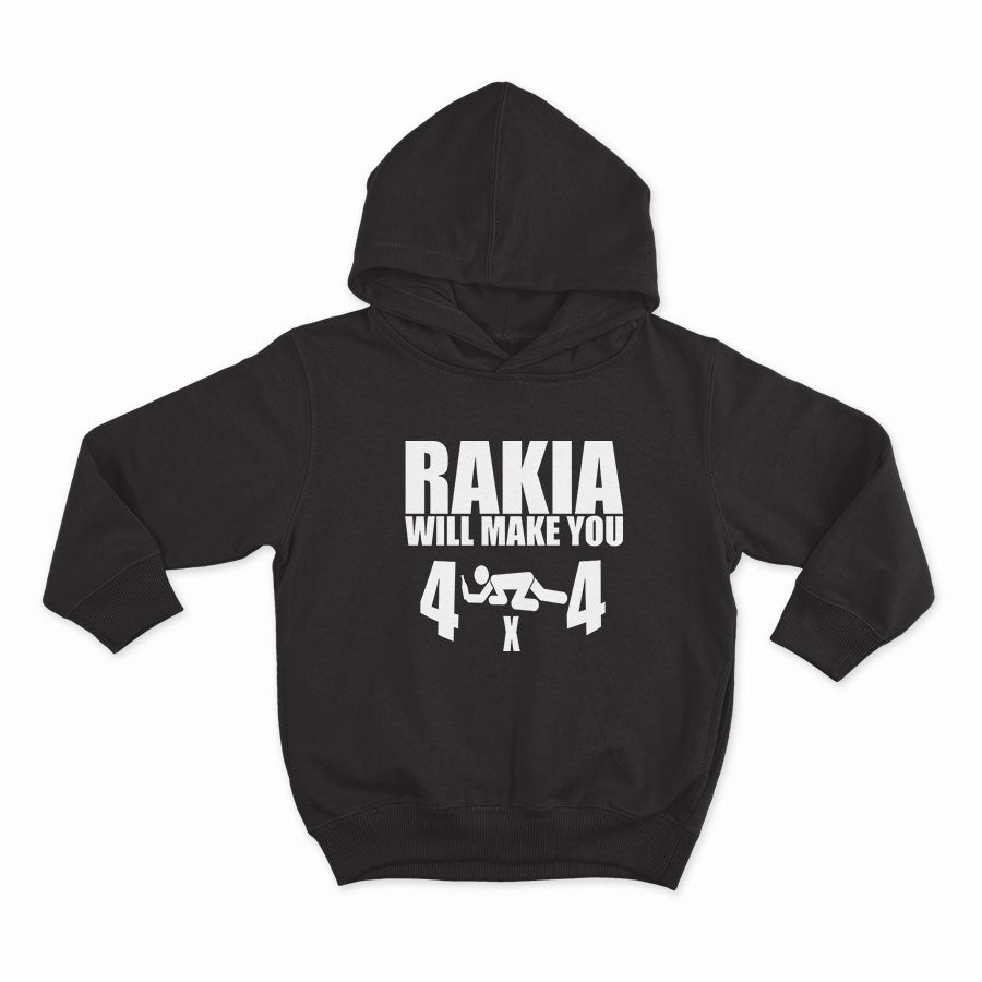 RAKIA WILL MAKE YOU 4X4_HOODIE-BLACK