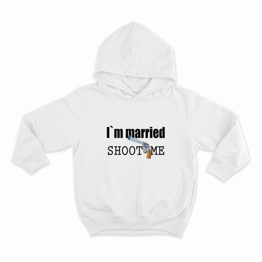 SHOOT ME. I`M MARRIED_HOODIE-WHITE