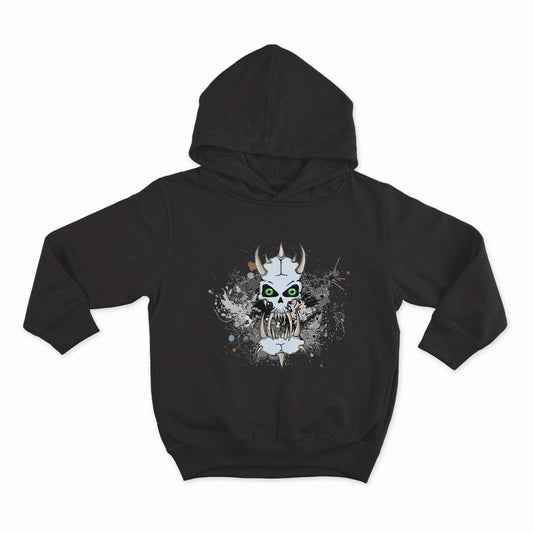 Splash Skull_HOODIE-BLACK