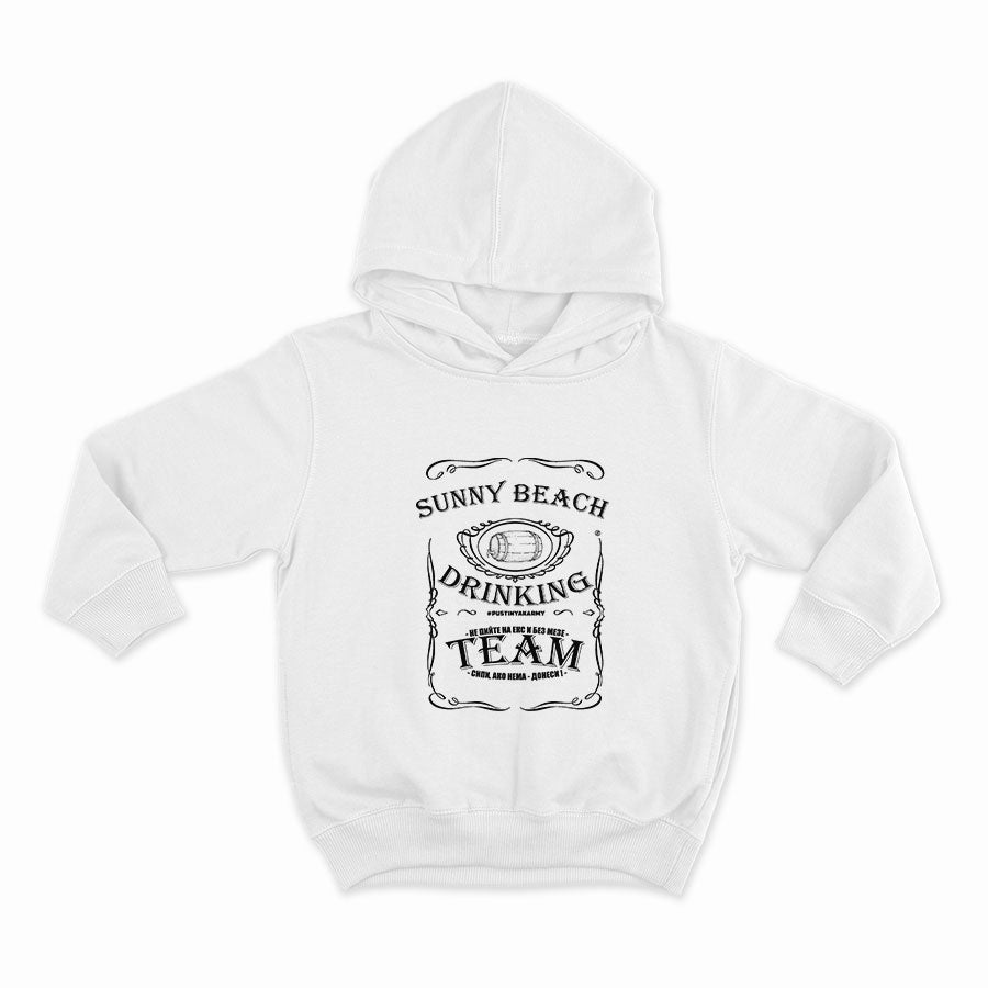 SUUNY BEACH DRINKING TEAM_HOODIE-WHITE