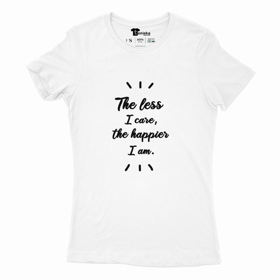 The less i care the happier i am_Girl-mockup-WHITE