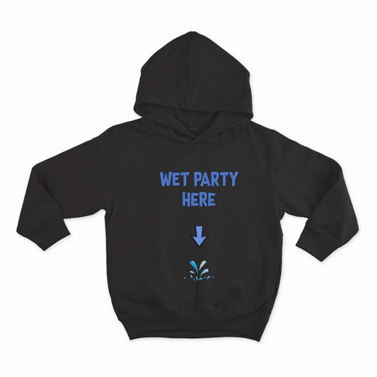 Wet party here_HOODIE-BLACK